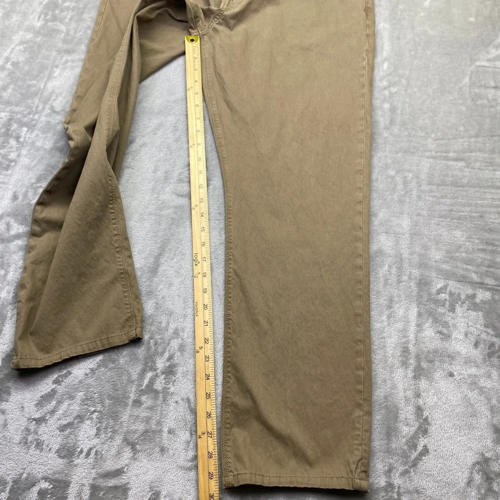 Alberto Modern Fit Trousers Khaki Tan‎ Chinos Men's Sz 38 Cotton Stretch Preppy